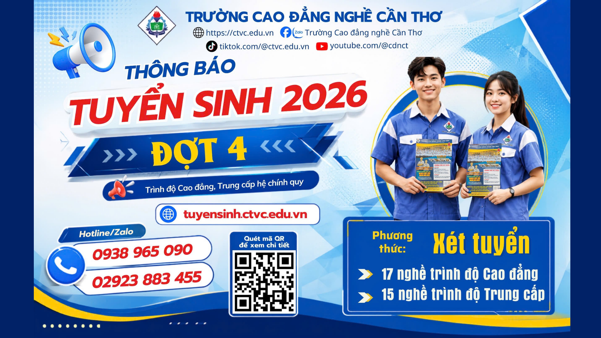 Đăng ký xét tuyển trực tuyến ngay hôm nay
